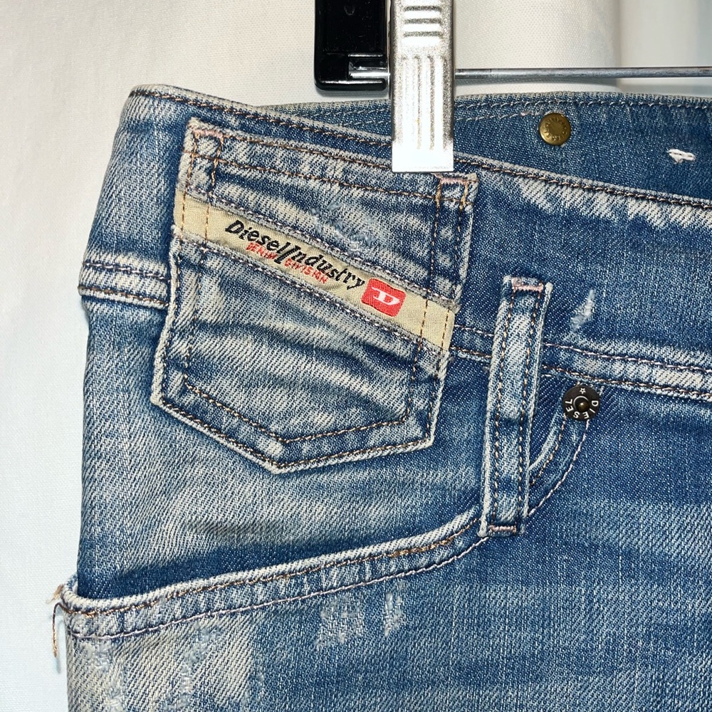 Diesel Matic Low Rise Straight Leg Slim Jeans